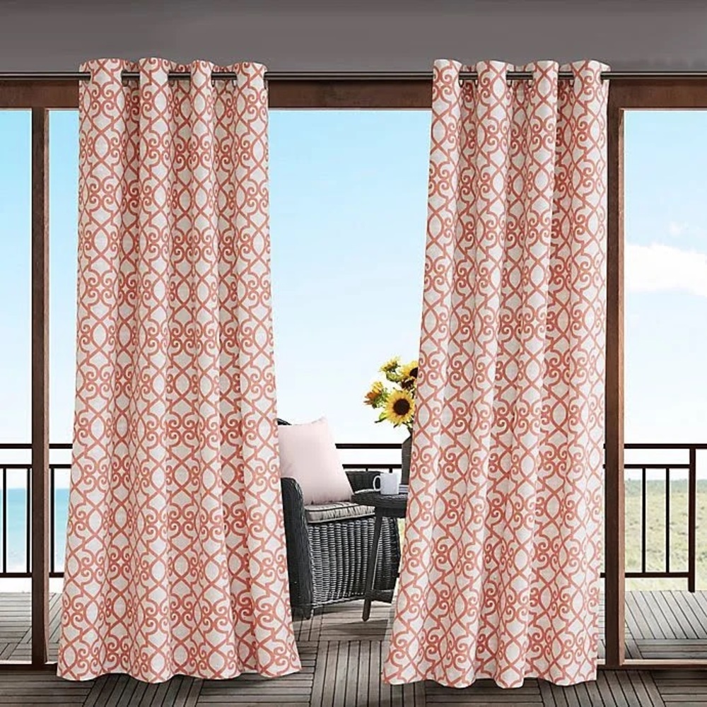 COPY - COPY - Madison Park 3M Outdoor Coral Curta…